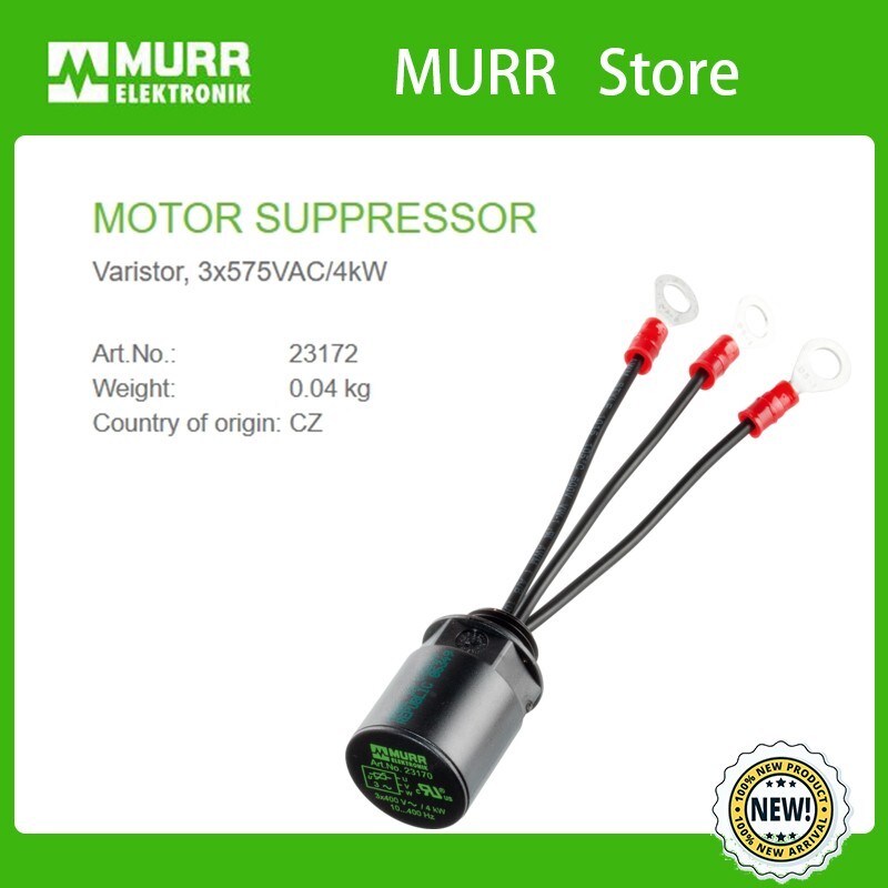 23172 MURR MOTOR SUPPRESSOR Varistor, 3x575VAC/4kW 100% NEW