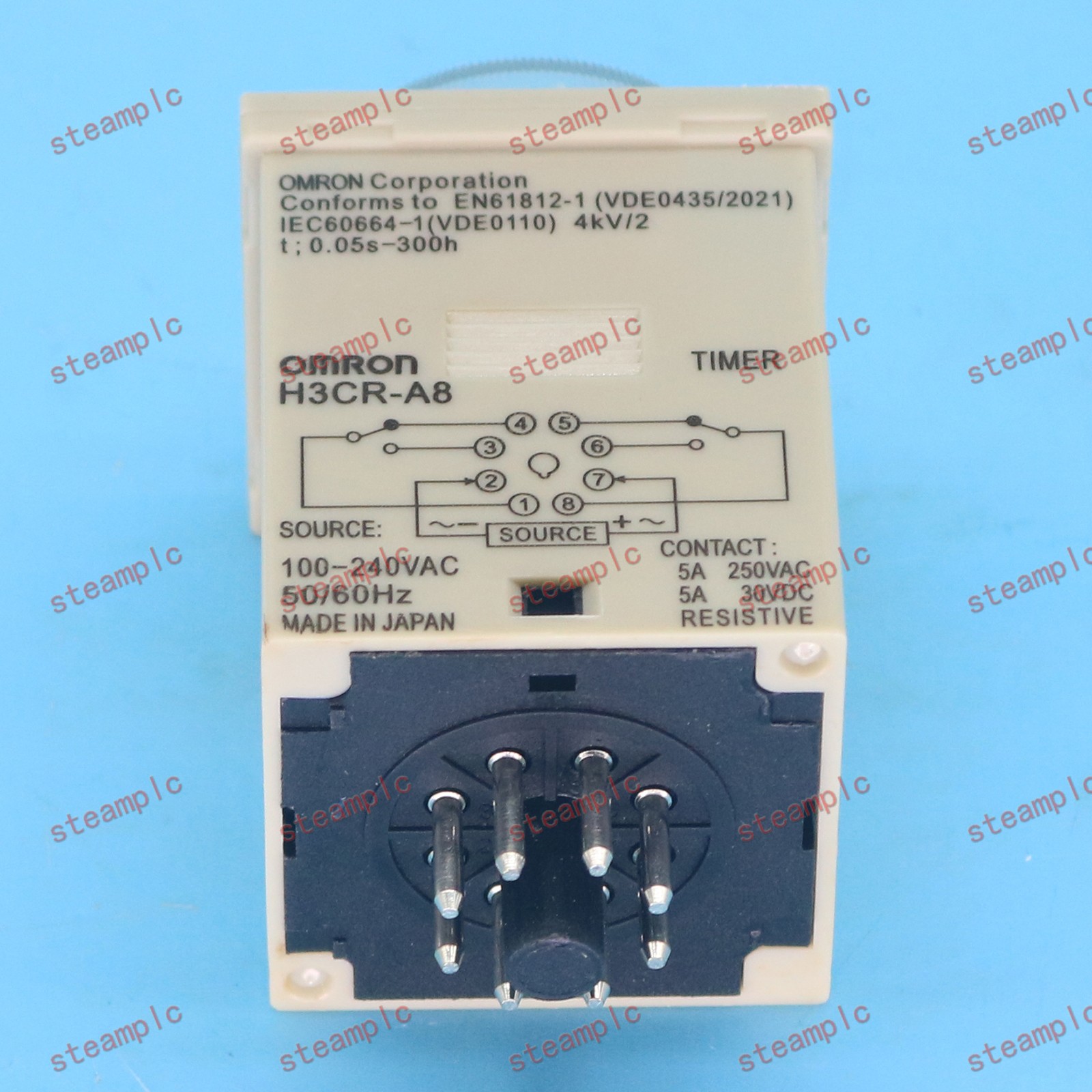1PC OMRON New H3CR-A8 H3CR-A8 Timer Modules 100-240VAC 50/60HZ spot stock