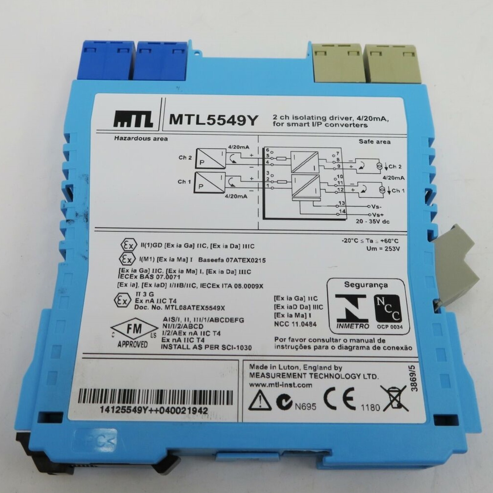 1PC New Eaton MTL5549Y Isolating Driver Expedited Shipping