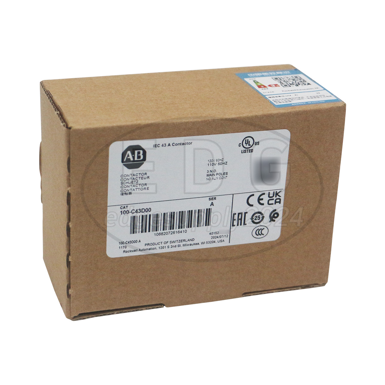 NEW Allen Bradley 100-C43D00 Auxiliary Contact Configuration 100-C IEC Contactor