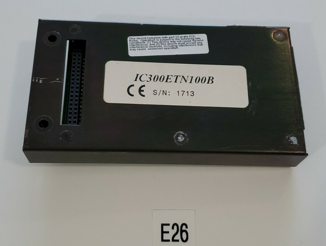 *PREOWNED* GE FANUC IC300ETN100B ETN100 ETHERNET MODULE 1713 + WARRANTY!