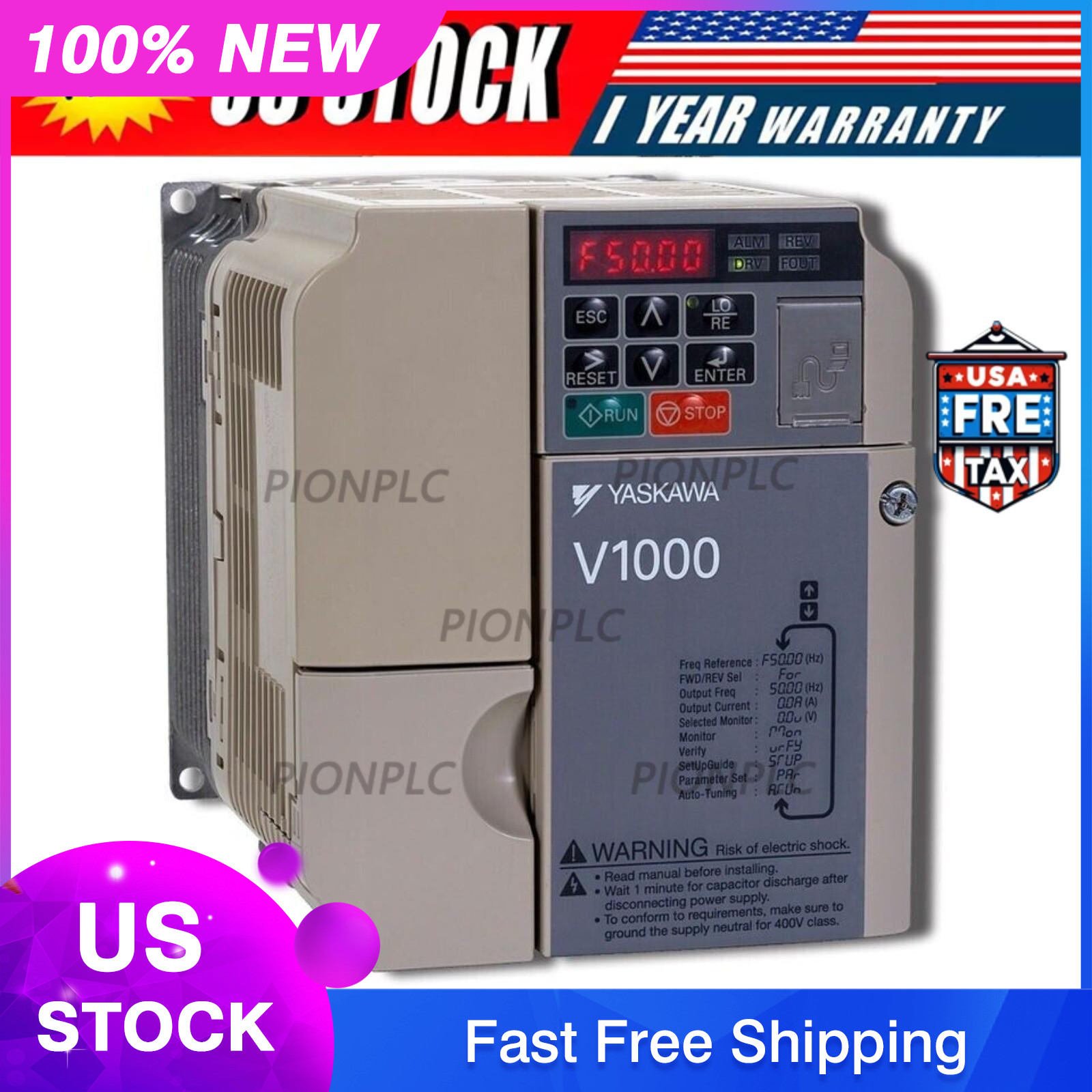 New Yaskawa CIMR-VU4A0018FAA Drive By DHL/UPS