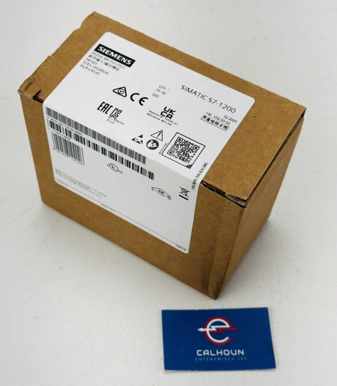 New! Siemens 6ES7223-1QH32-0XB0 SIMATIC S7-1200 Digital I/O Module *WARRANTY*