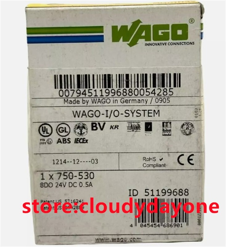 750-530 New WAGO 750-530 8-Channel Digital Output I/O Module 750-530
