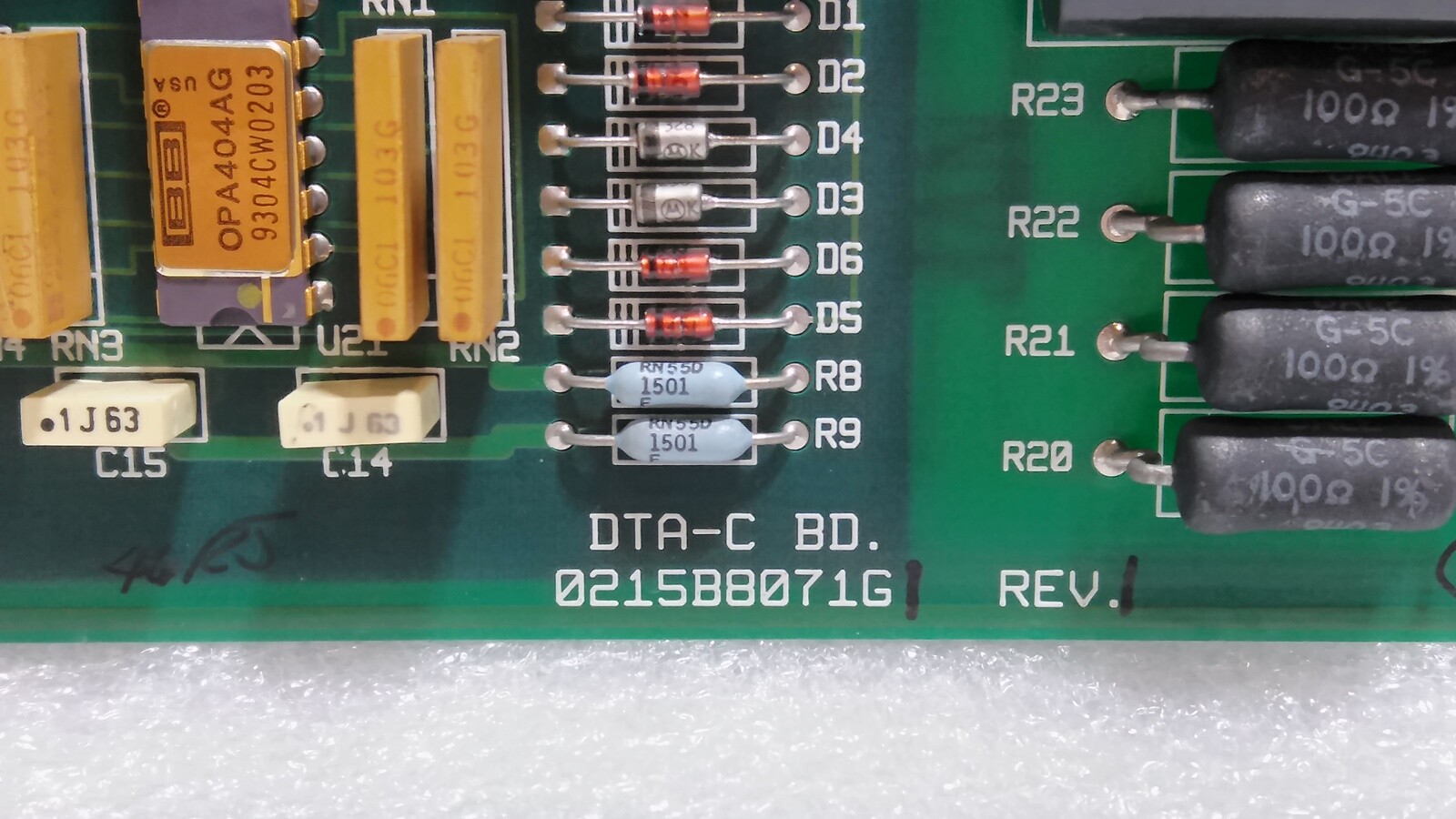 [Used] GE / 0215B8071G / DTA-C Board, DTA201, N.P.0286A3591, 1pcs