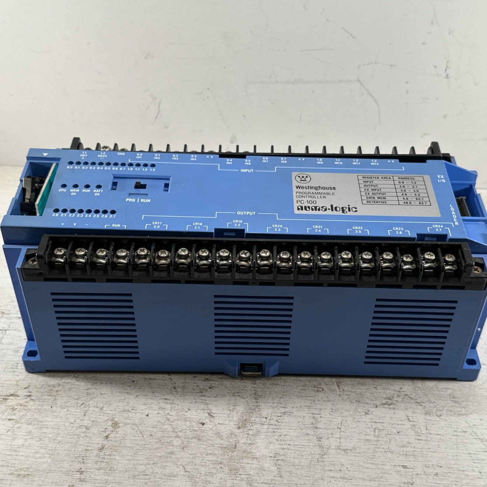 Used Working Westinghouse Programmable Controller PC-100-103 PC-100 PLC