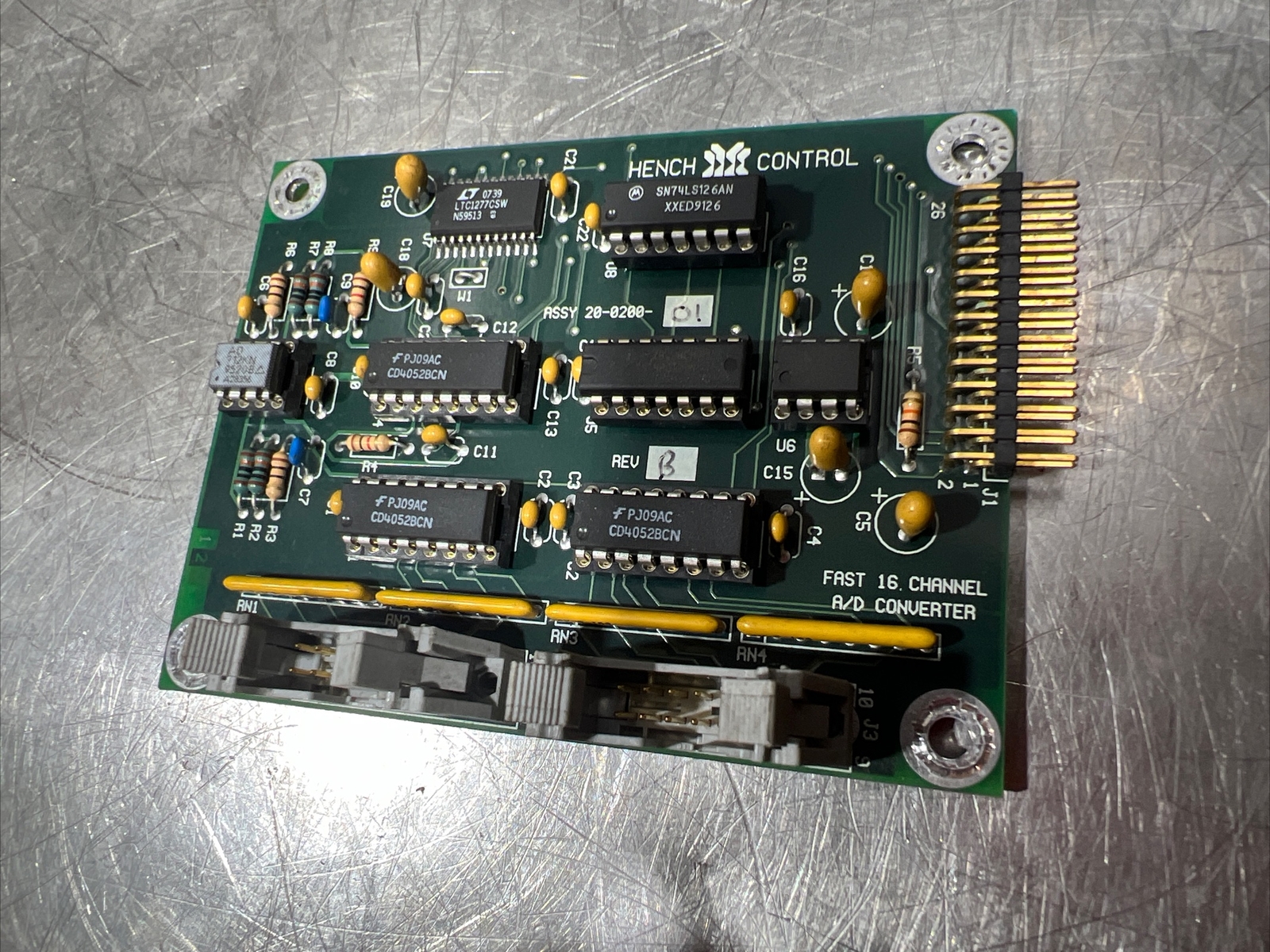 Hench Control 20-0200-01 Fast 16 Channel A/D Converter 2 Port Expansion Board