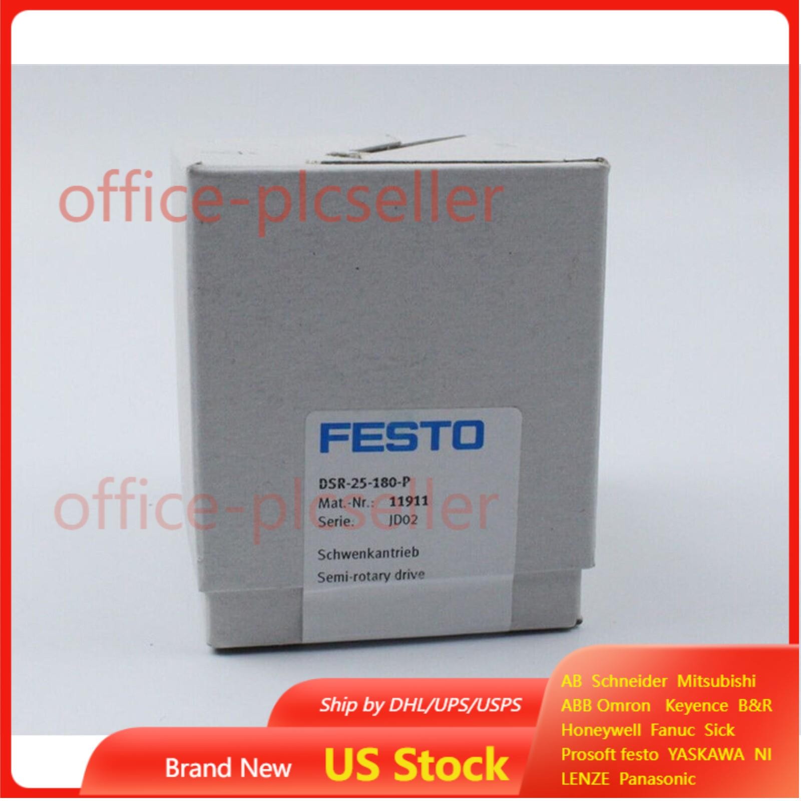 US FREE TAX New Festo DSR-25-180-P 11911 Semi-rotary drive
