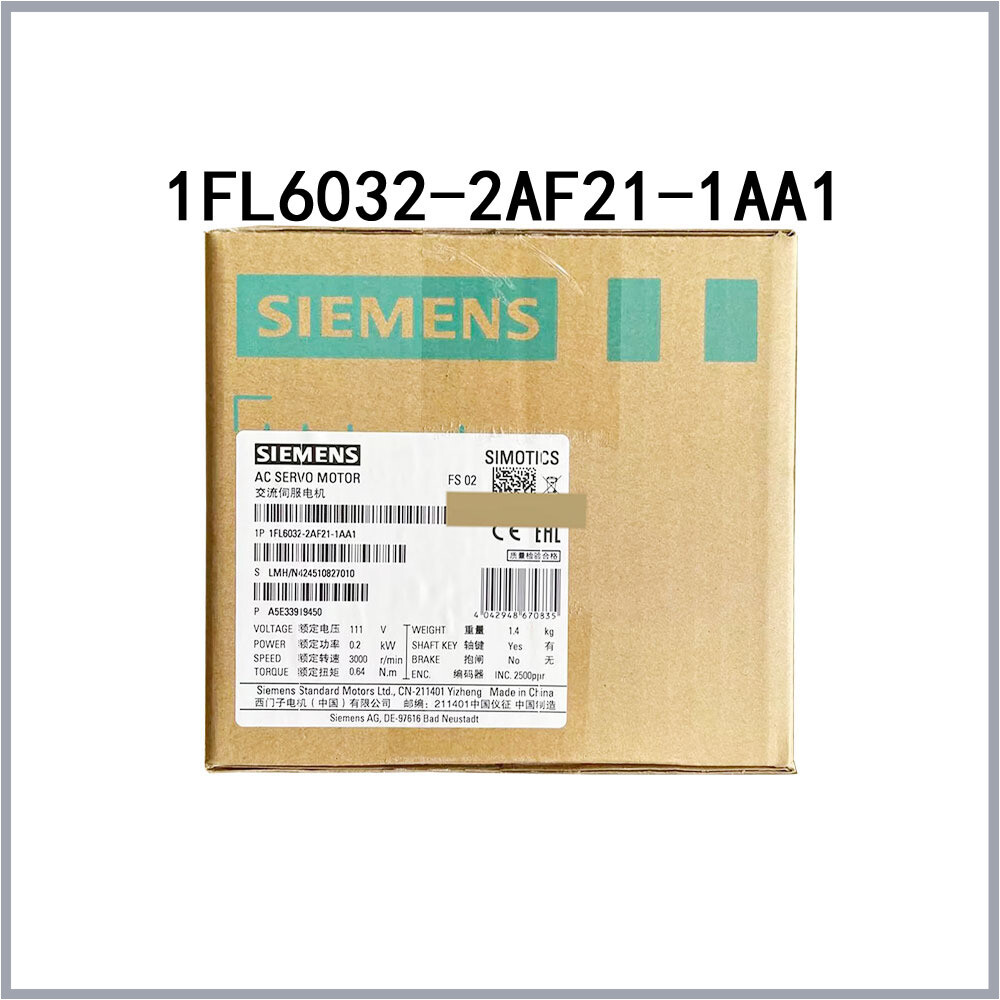 New sealed original SIEMENS plc unit 1FL6032-2AF21-1AA1 INVERTER Fast Shipping