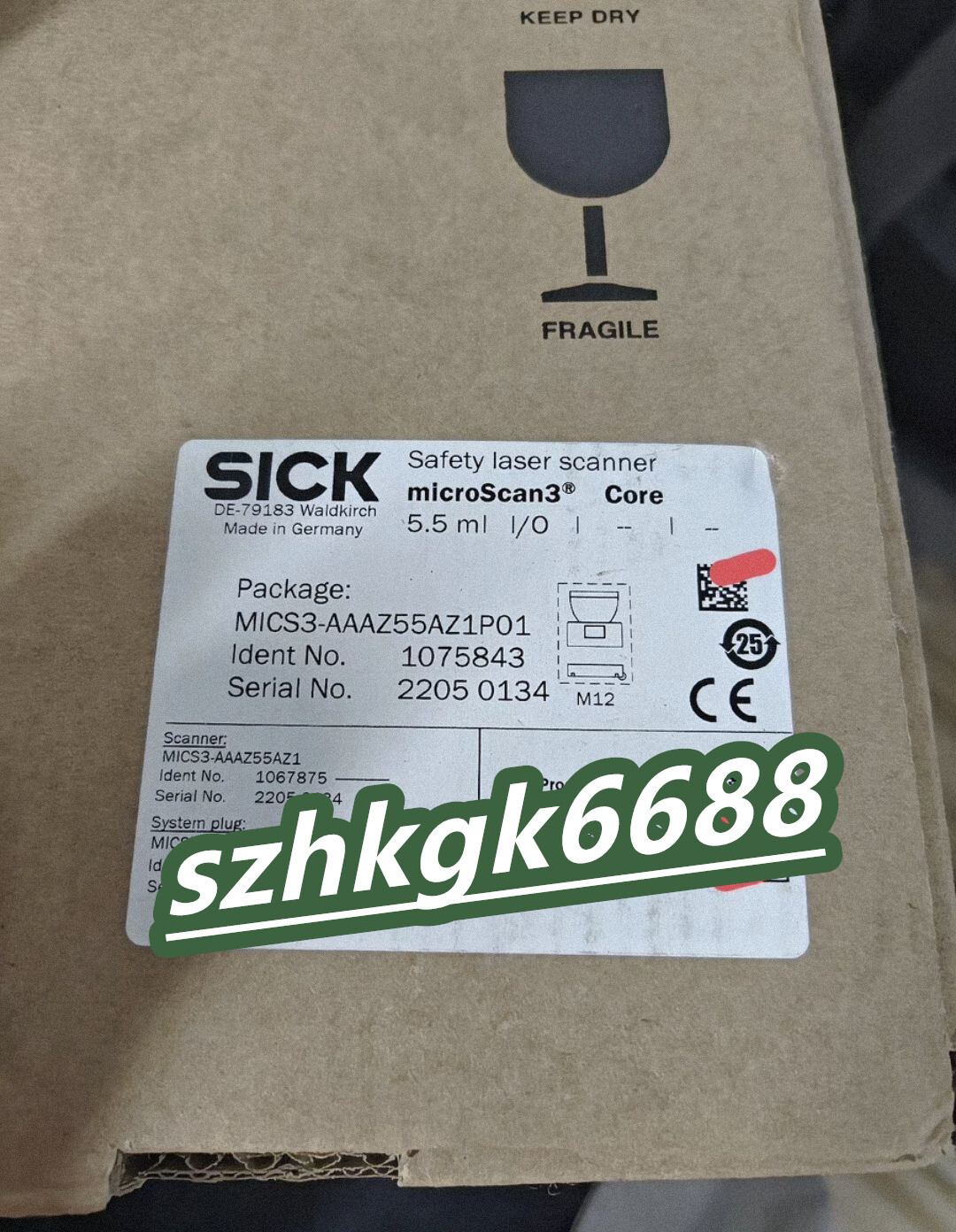 One Sick Safety Laser Scanner MICS3-AAAZ55AZ1P01 1075843 New Ship Today