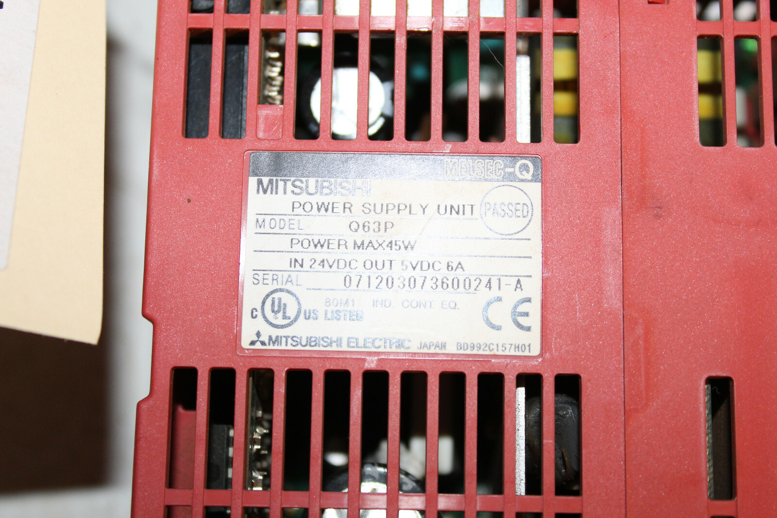 Mitsubishi Power Supply Unit Q63P IN2924