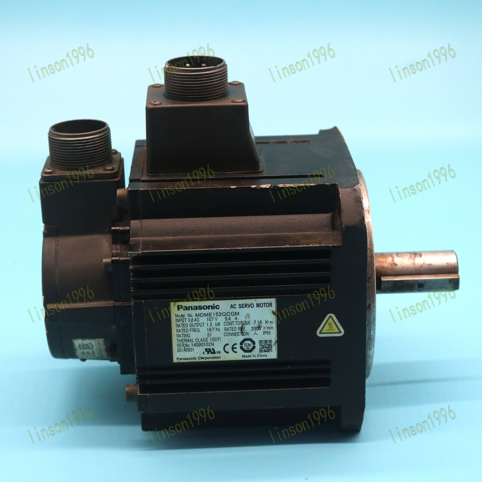 1pcs Used MDME152GCGM Panasonic AC servo motor Tested Fully