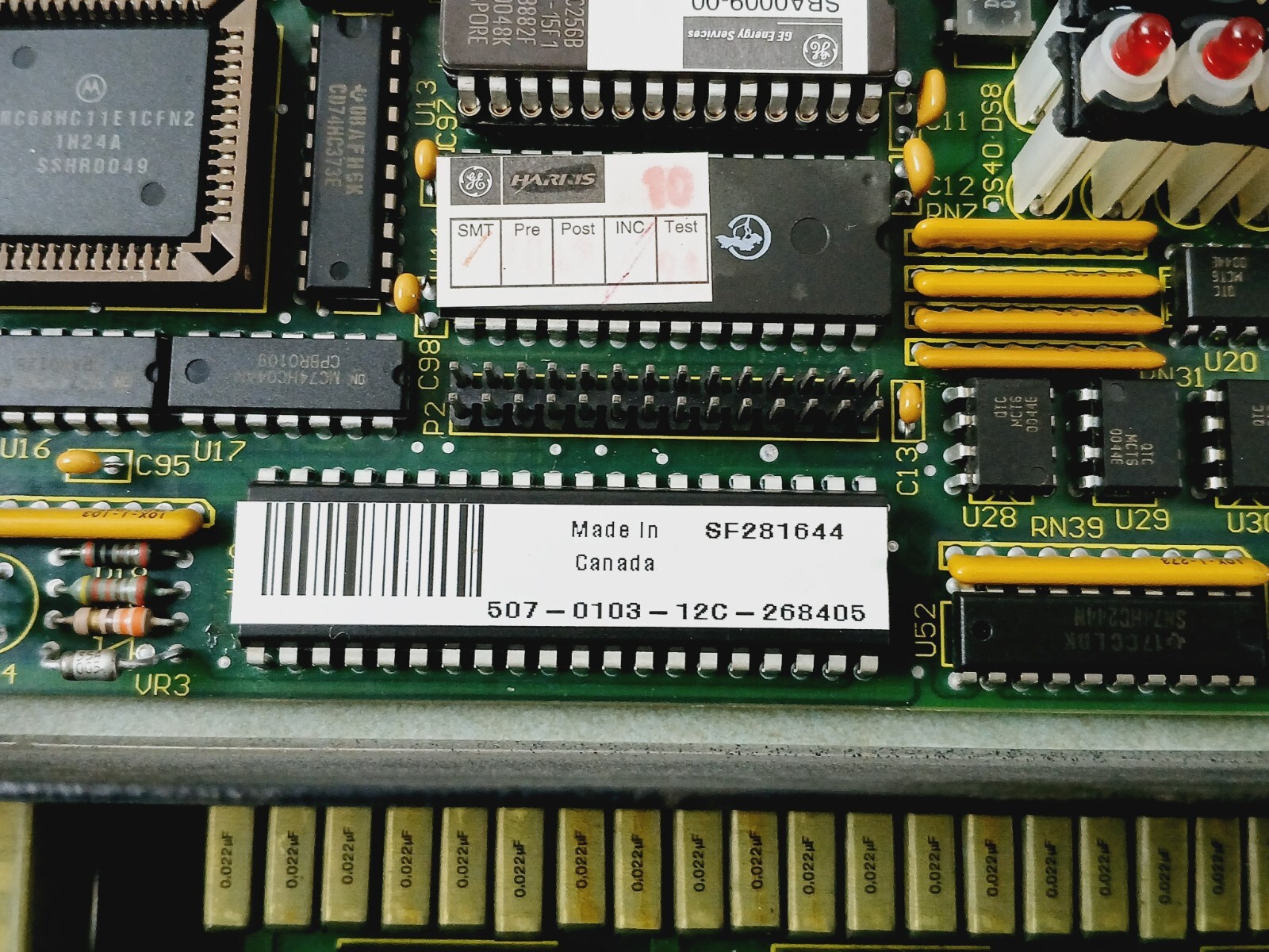 GE Wesdac D20 SHV2 Panel Module, 507-0103-12C-268405