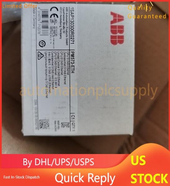1PC ABB 1SAP130300R0271 CPU 512KB ETHERNET PM573-ETH New Fast Shipping