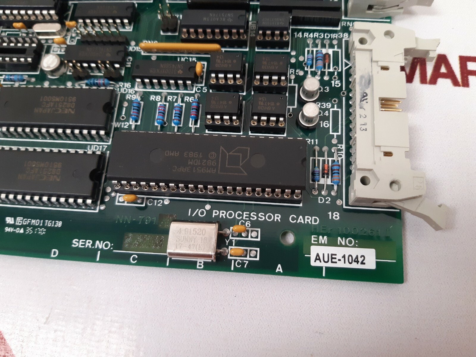 Nor control nn-791.12 i/o processor card her 100261 i