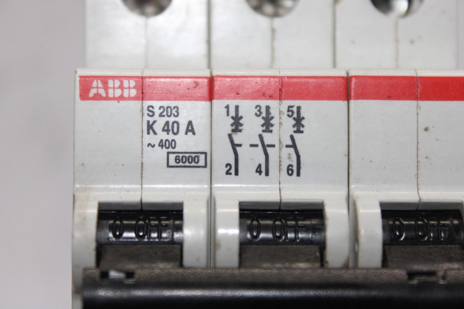 ABB CIRCUIT BREAKER S203-K40A 480/277 VAC 3-POLE 40 AMP **WARRANTY INCLUDED**