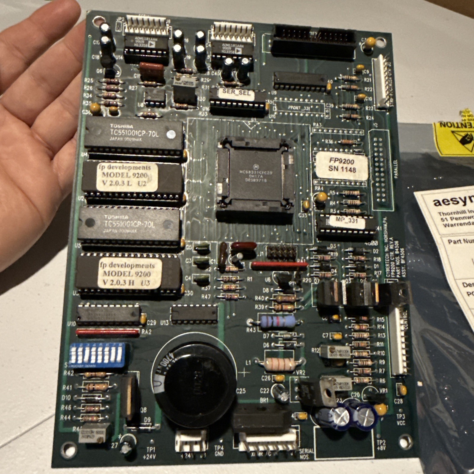 Automated Packaging Systems, APS, 155425R, PCB Printer Board, Cybertech B4506.