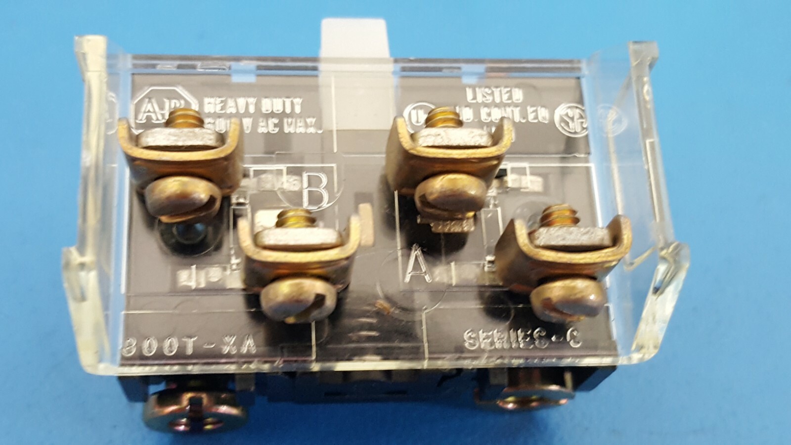 CONTACT BLOCK FOR PB SWITCH 600V 10AMP SHALLOW 2NC 800T-XA, Allen-Bradley