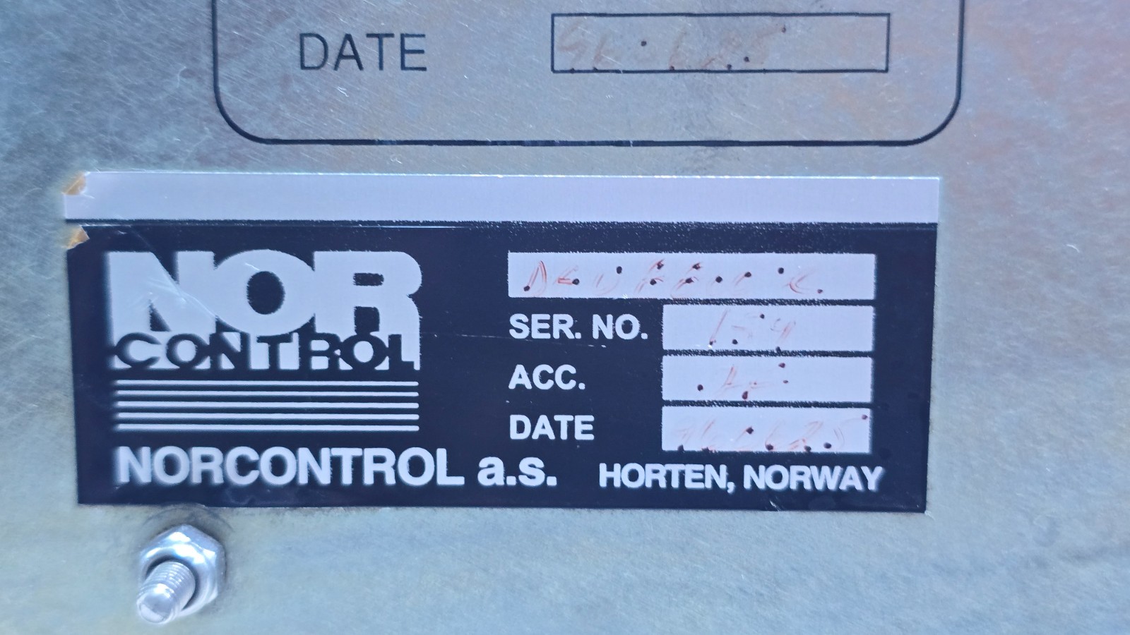 NOR CONTROL DGU 8800e DIGITAL GOVERNOR UNIT