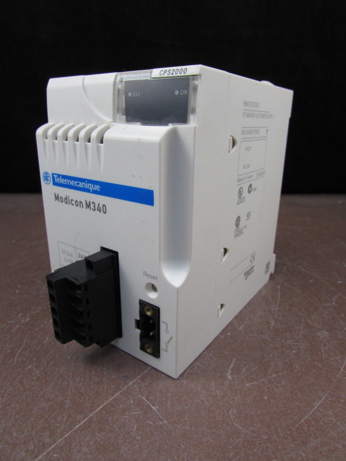 Schneider Modicon BMXCPS2000 Standard AC Power Supply 24VDC Used