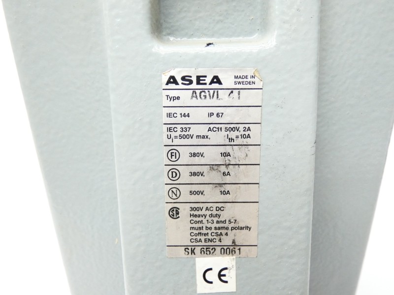 ABB AGVL41 SK6520061 500V 10A NSNP