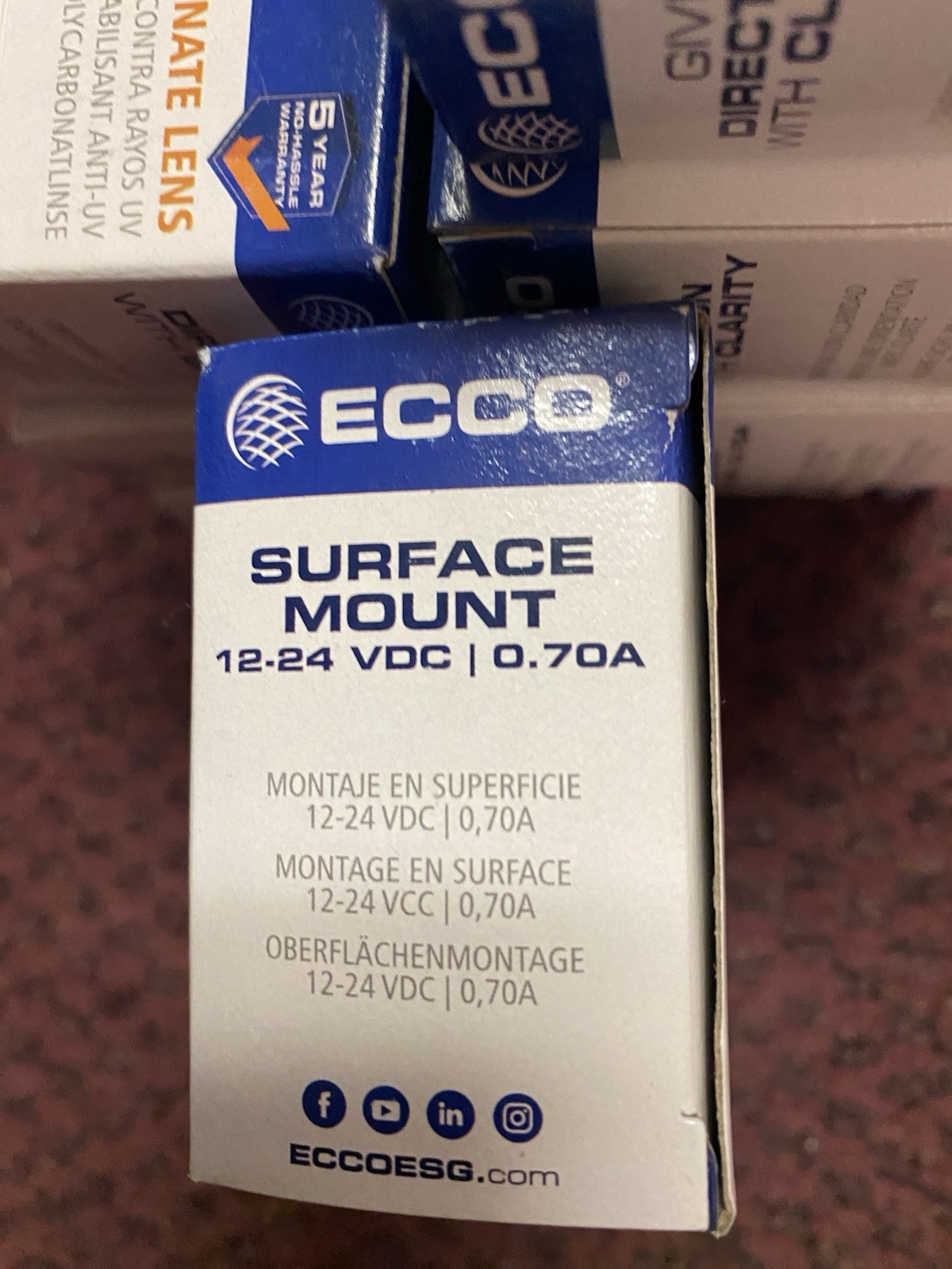 Ecco LED Directional Warrning Light ED3511A-WWG Ecco ED3511W-WWG WHITE