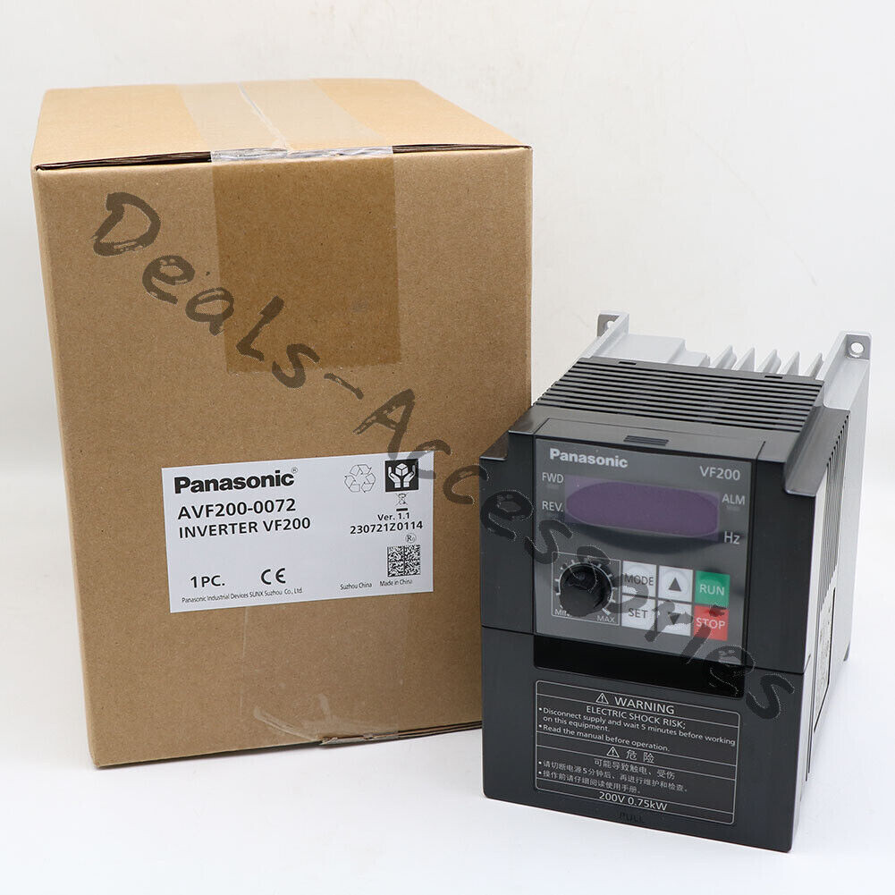 New in box Panasonic VF200 AVF200-0072 1PH 220V 0.75KW Inverter (1PCS)