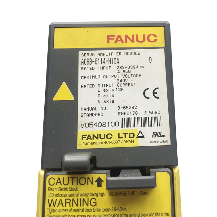 USED FANUC SERVO AMPLIFIER A06B-6114-H104 A06B6114H104 180 days Warranty #
