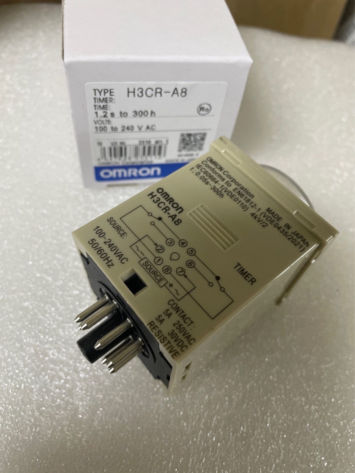 Omron H3CR-A8 100-240VAC Timer New One Free Shipping H3CRA8