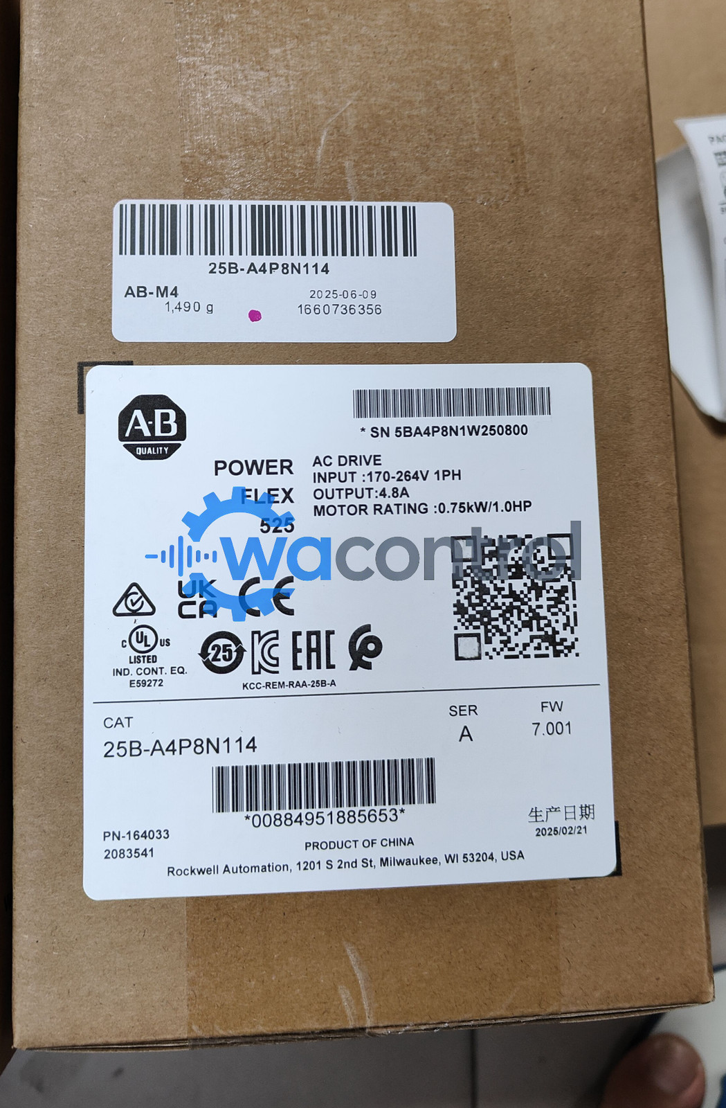 25B-A4P8N114 PowerFlex 525 AC Drive new original spot sales US STOCK