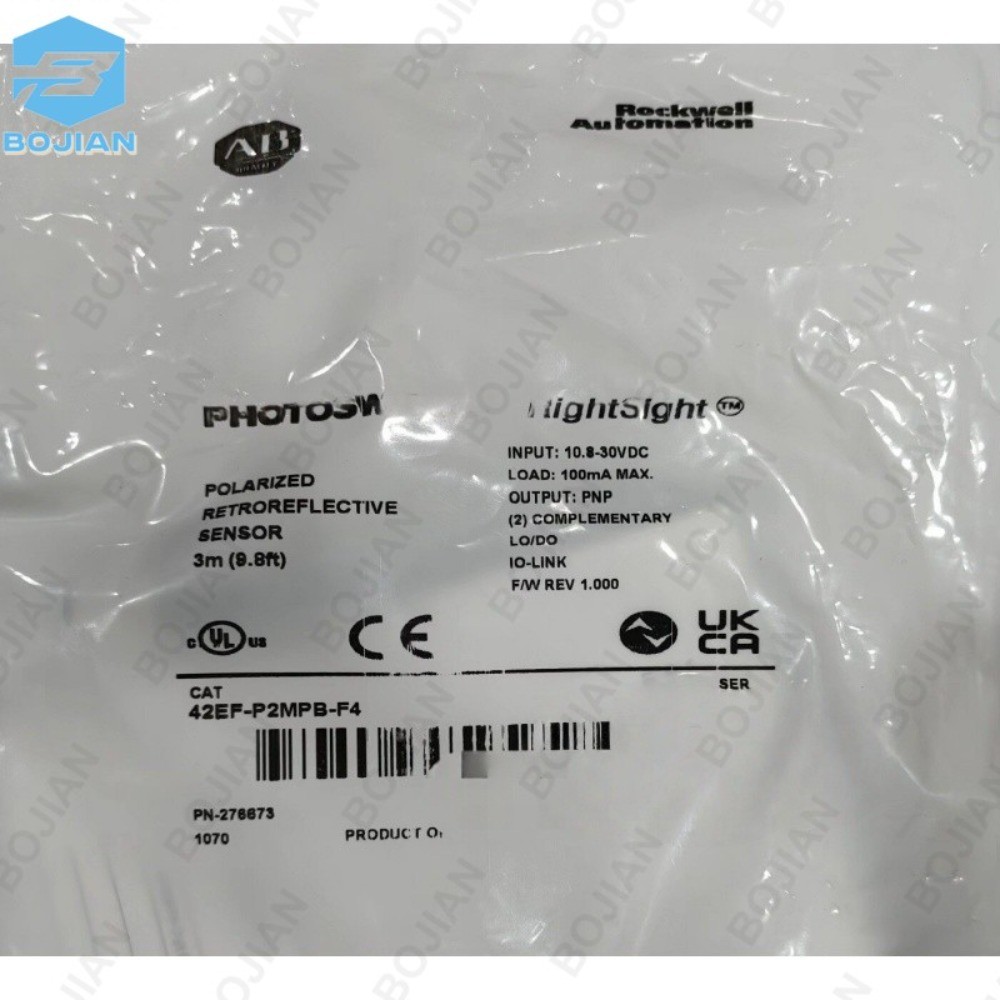42EF-P2MPB-F4 1 PCS NEW For Allen Bradley 42EF-P2MPB-F4 Photoelectric