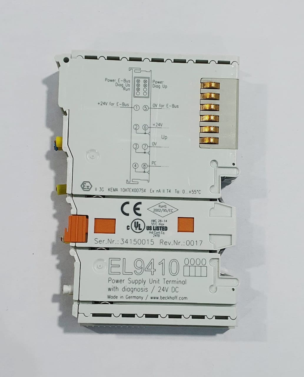 BECKHOFF | EL9410 | POWER SUPPLY UNIT TERMINAL | TASTED OKAY, FAST SHIP