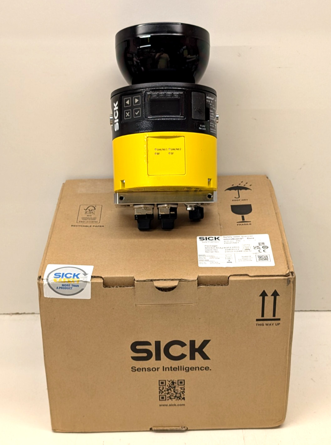 New Sick MICS3-ACAZ40PZ1 microScan 3 Profinet Safety Laser Scanner 1083011 Unit