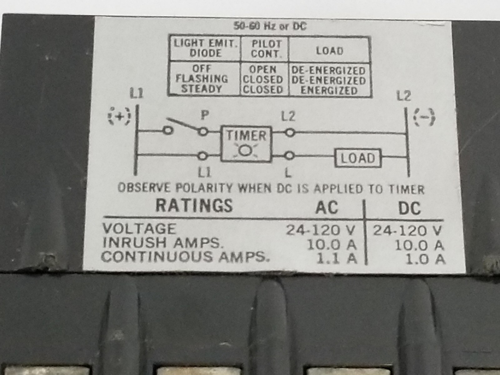 NIB CUTLER HAMMER D87XEL30 ON DELAY TIMER 120V, 30 SEC.