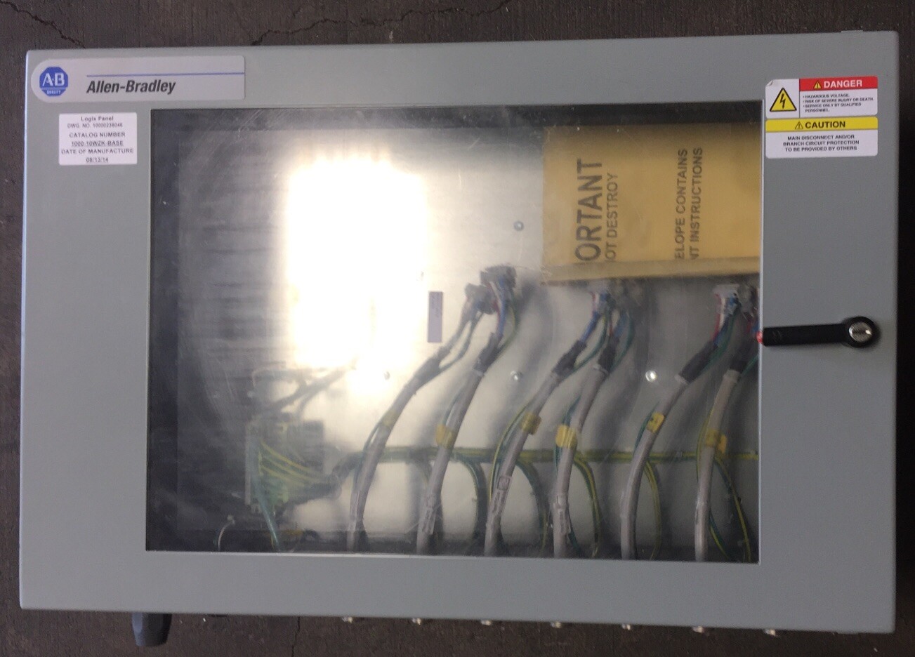 ALLEN BRADLEY 1000-10WZK-BASE LOGIX PANEL HOFFMAN CSD30248W/SPL INDUSTRIAL CONTR