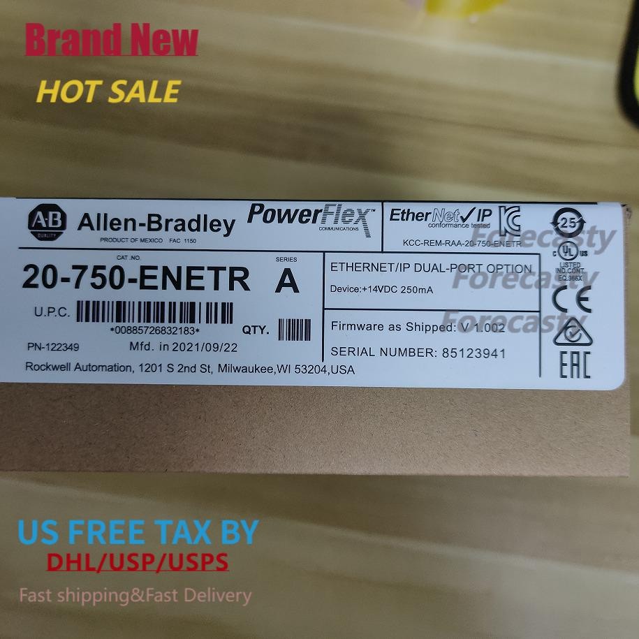 Factory Sealed Allen-Bradley 20-750-ENETR 750 2-P ENet/IP Module AB US Free Tax