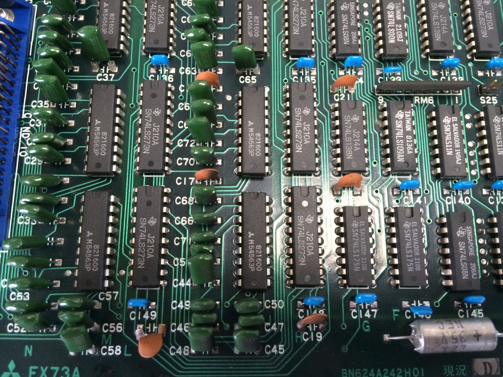 MITSUBISHI FX73A MAZAK CNC CIRCUIT BOARD, BN624A242H01,em