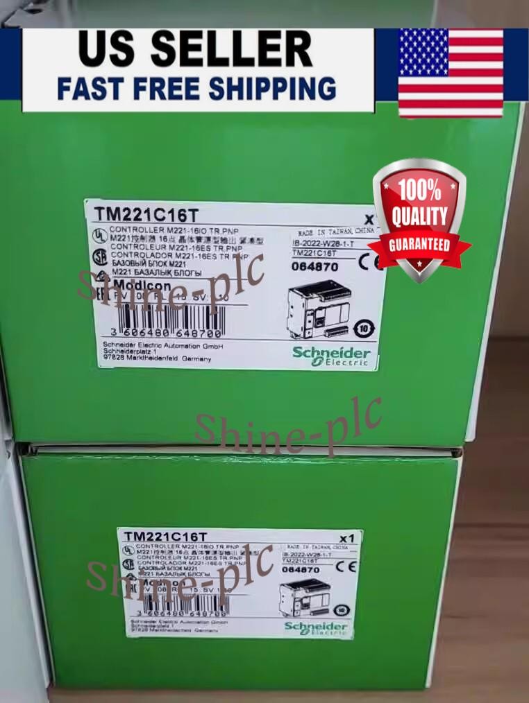 One Schneider TM221C16T PLC Module New In Box Fast Shipping US Free TAX
