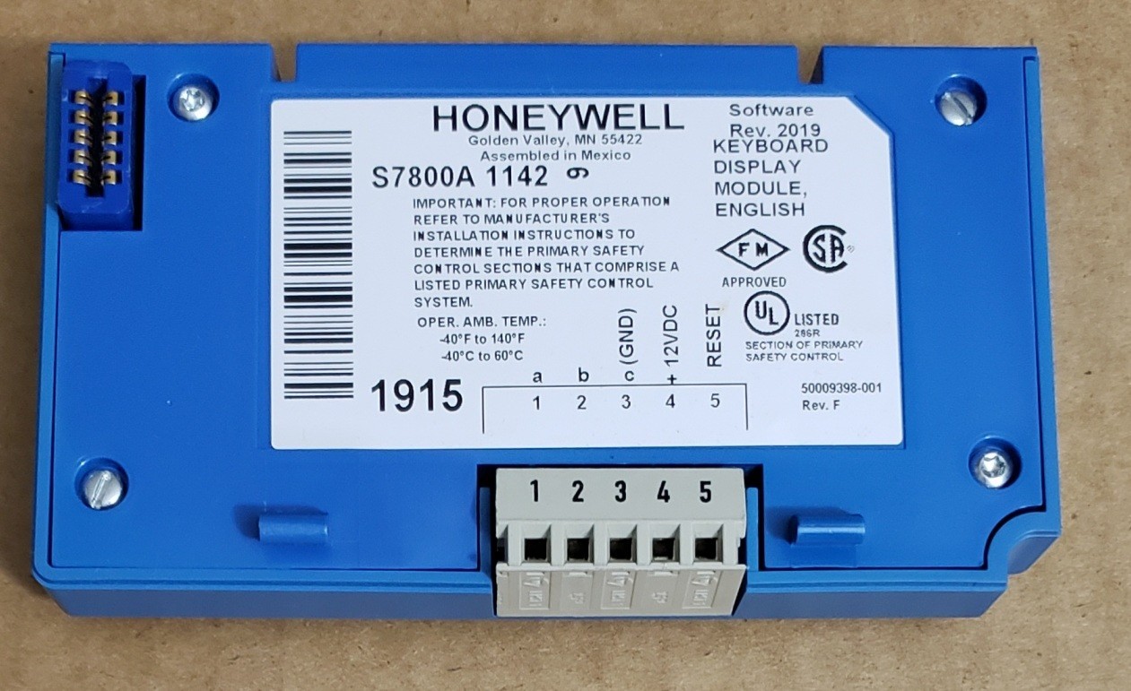 Surplus *NEW* Honeywell S7800A1001 / S7800A 1001 Burner Control Keyboard H1N