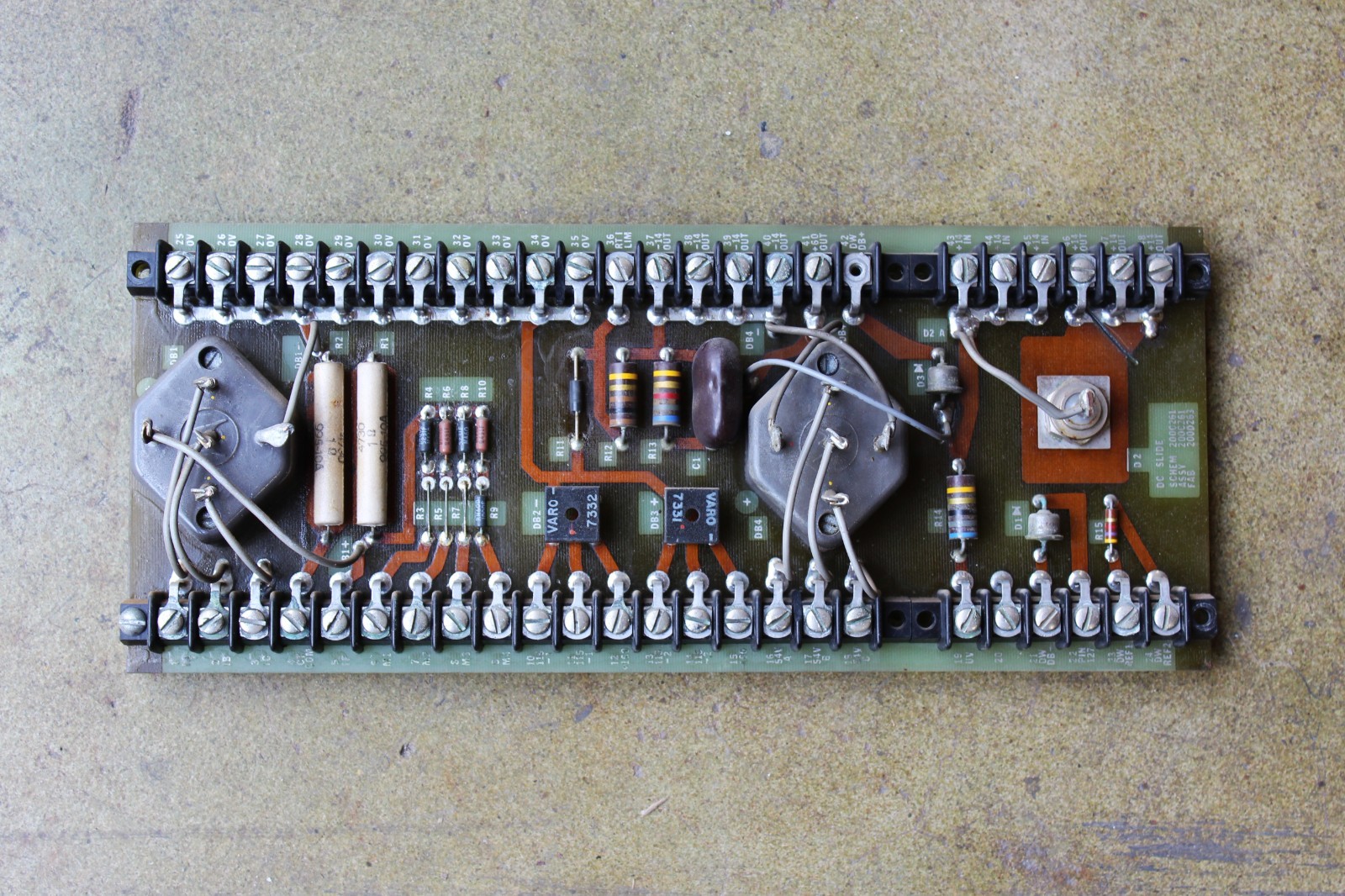 ROSS HILL CONTROLS 200C261 DC SLIDE PCB CIRCUIT BOARD
