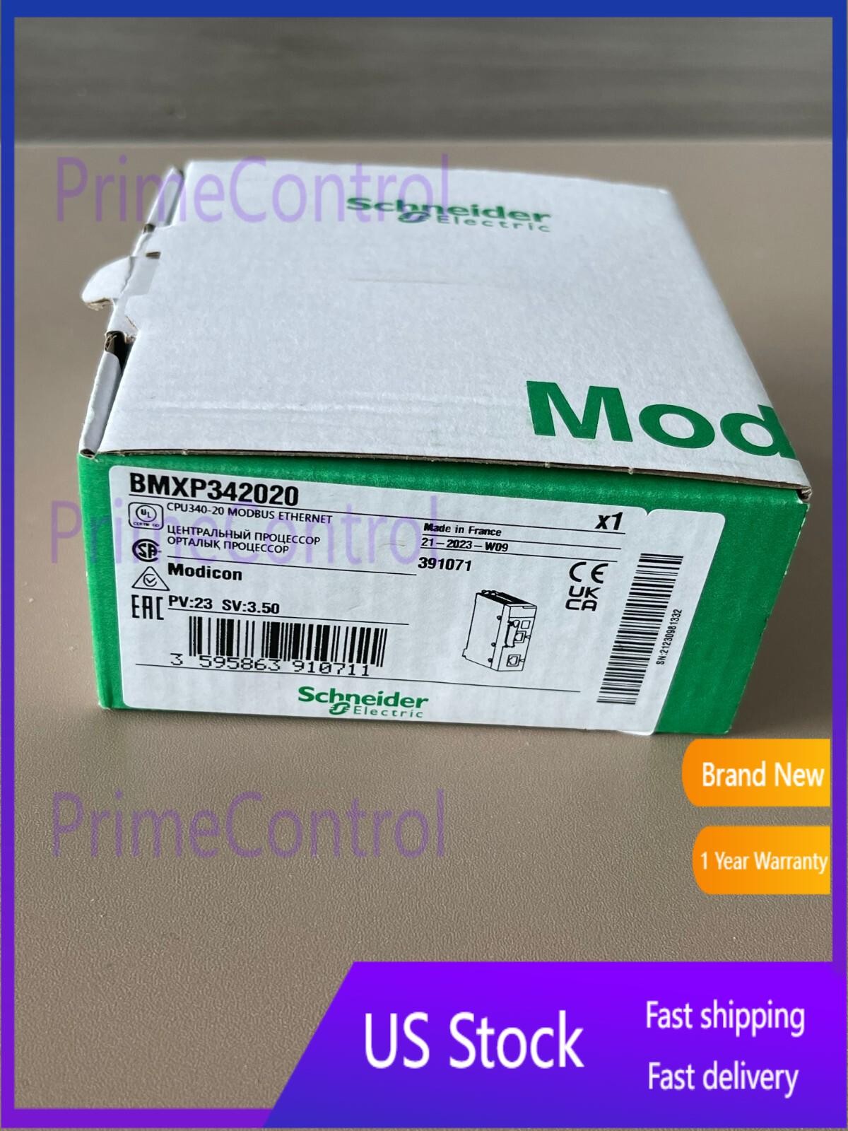 Schenider BMXP342020 / bmx p 342020 ; CPU340-20 Modbus US Free TAX