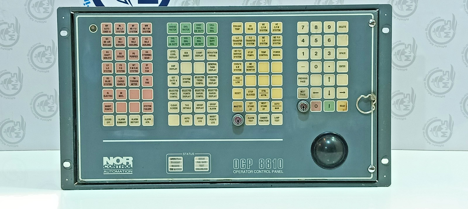 Norcontrol OCP 8810 Operator Control Panel complete w/ I/O Processor & Trackball