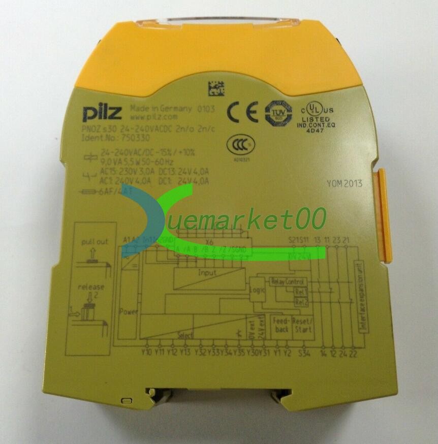 1PC New Pilz PN0Z s30 24-240VACDC 2n/o 2n/c 750330 safety relay