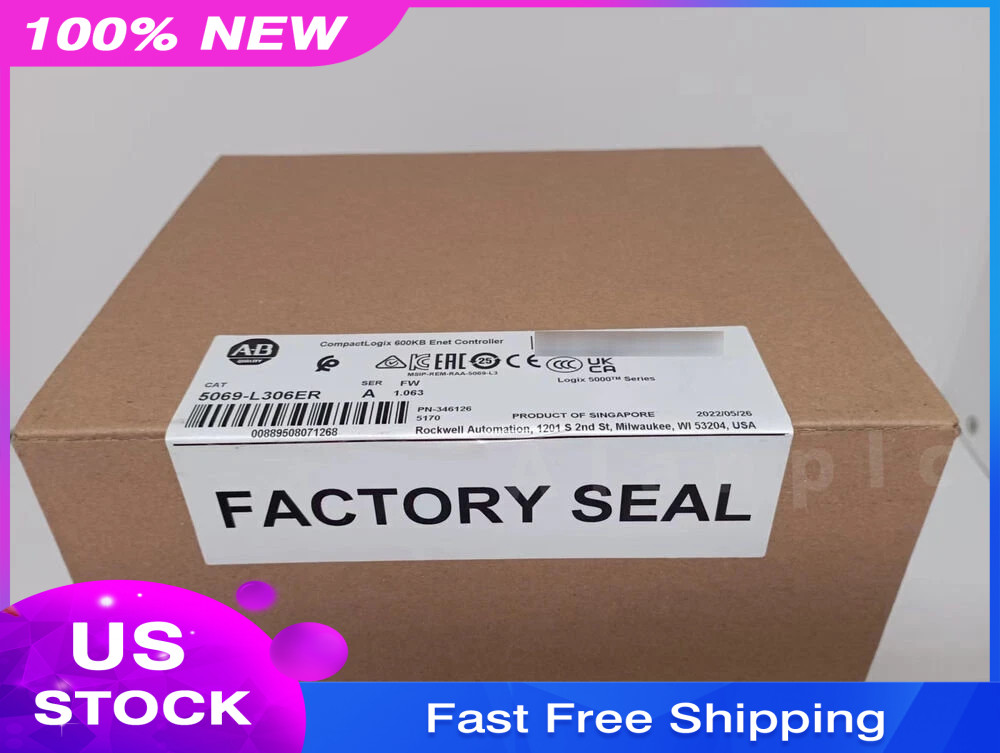 AB 5069-L306ER CompactLogix 600KB Enet Controller 5069 L306ER
