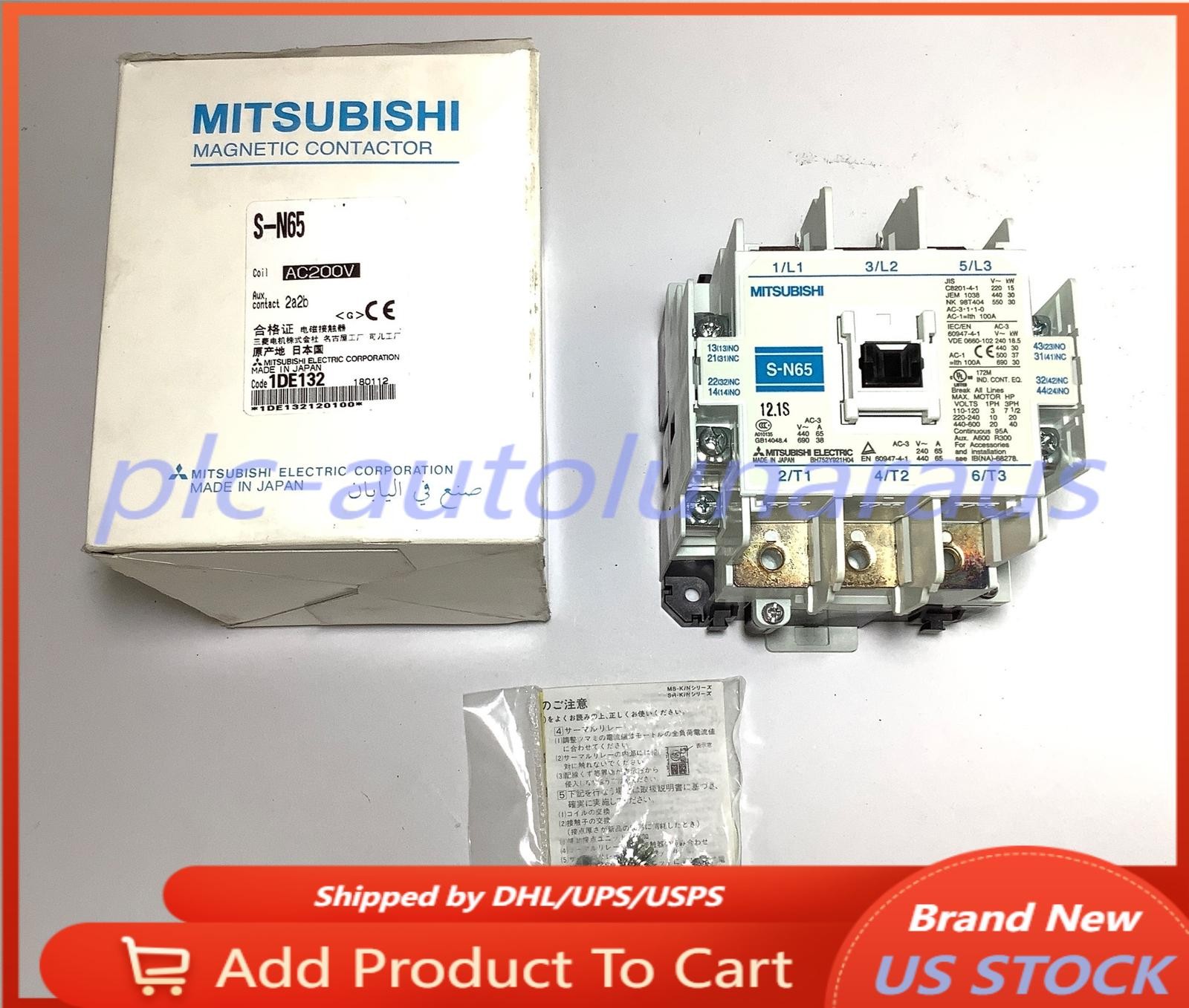 MAGNETIC CONTACT S-N65 AC200V MITSUBISHI FOR OTC WELDING M/C US Free TAX