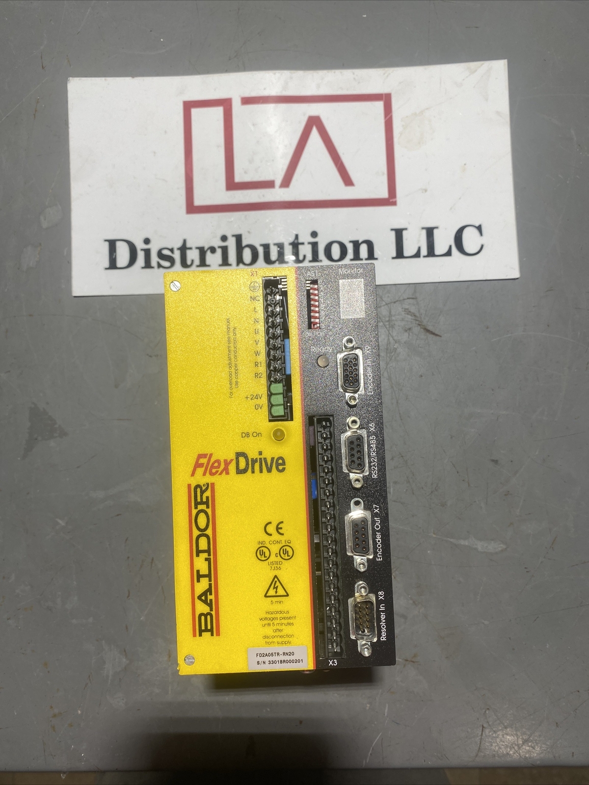 Baldor FD2A05TR-RN20 Flex-Drive AC Servo Drive 230VAC 5A Single Phase 50/60HZ
