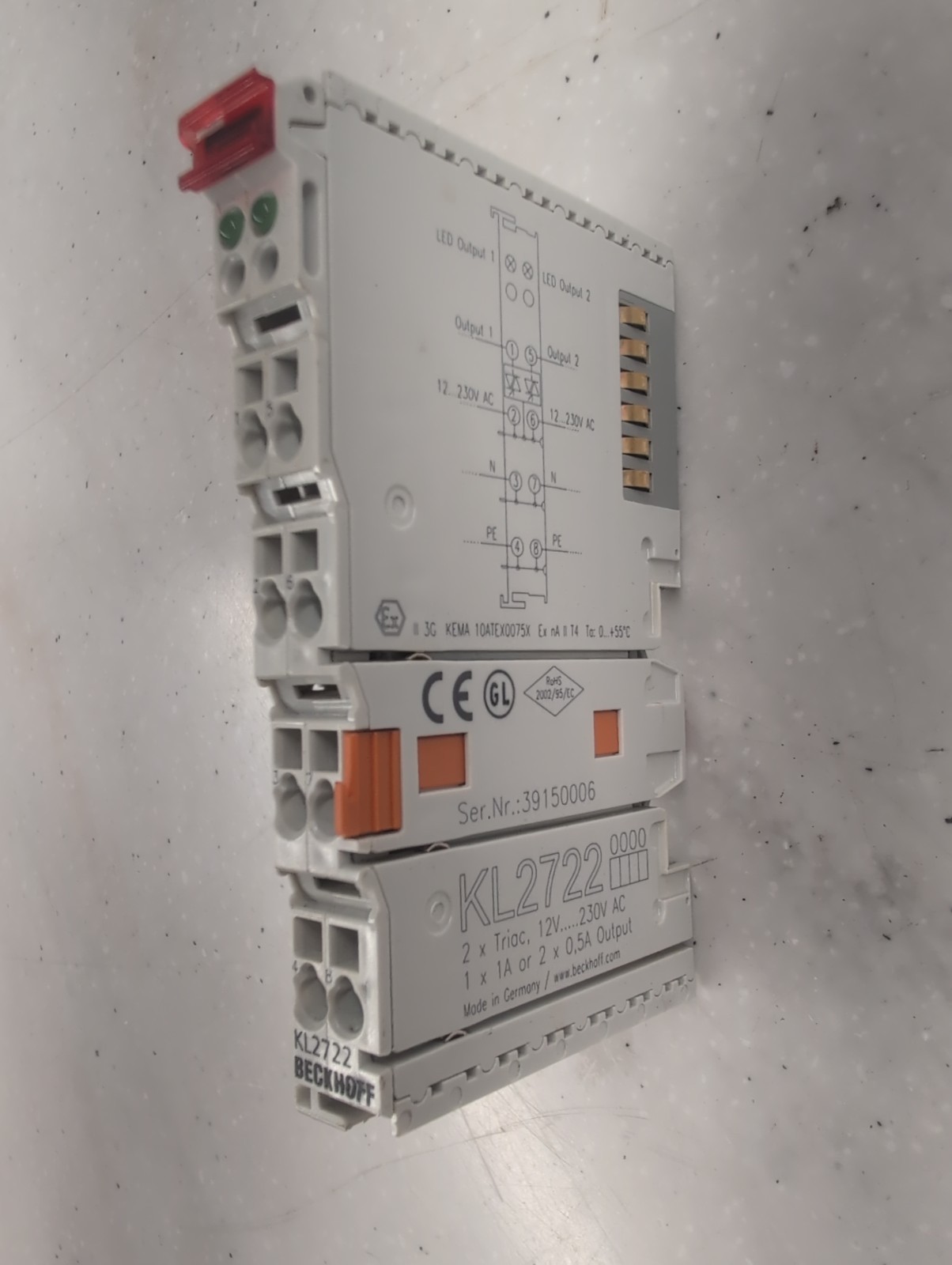 Beckhoff KL2722 2-Channel TRIAC Output Module NW$