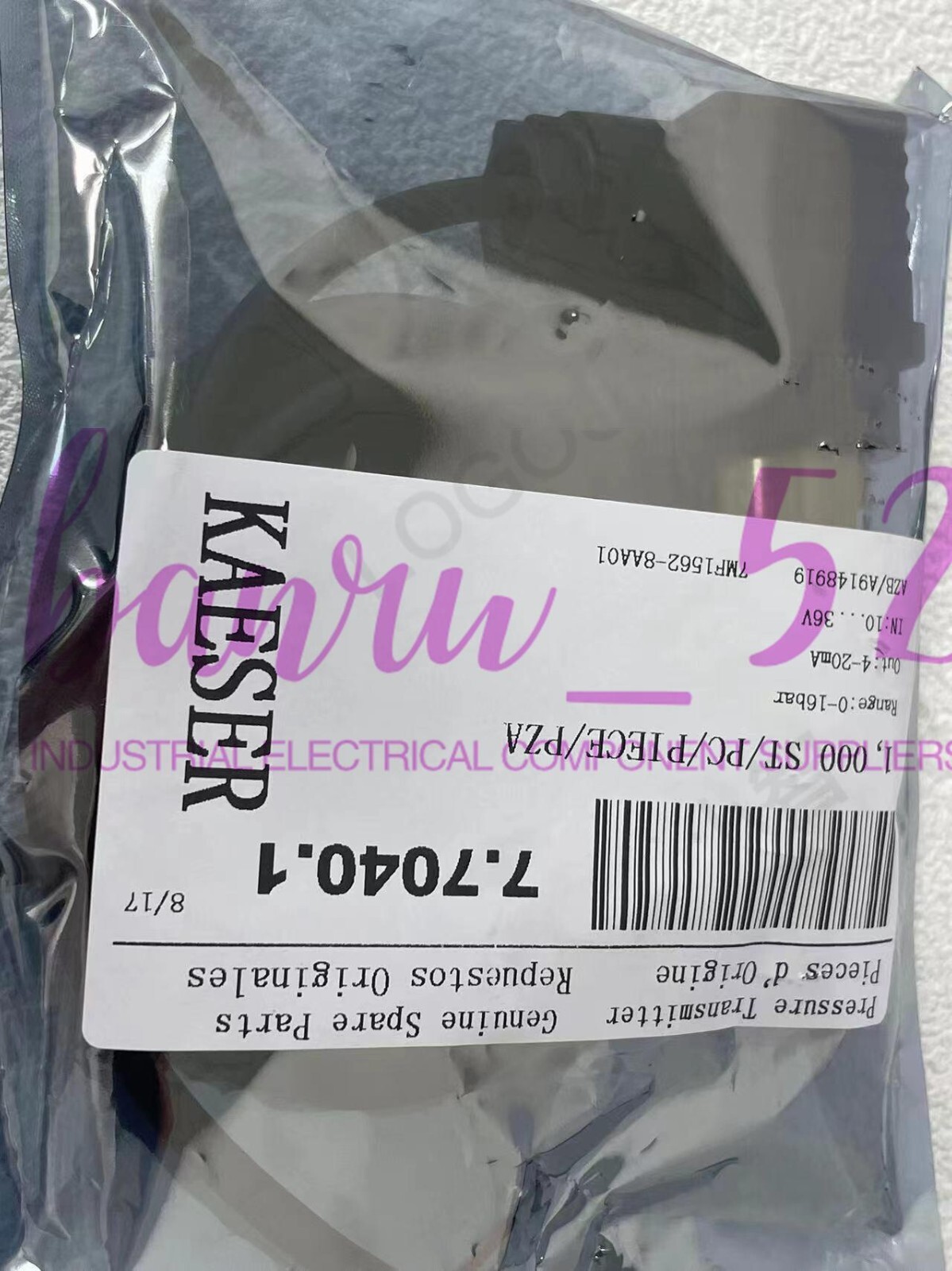 1pcs New 7.7040.1 Pressure Sensor Transducer Kaeser Screw Air Compressor Part