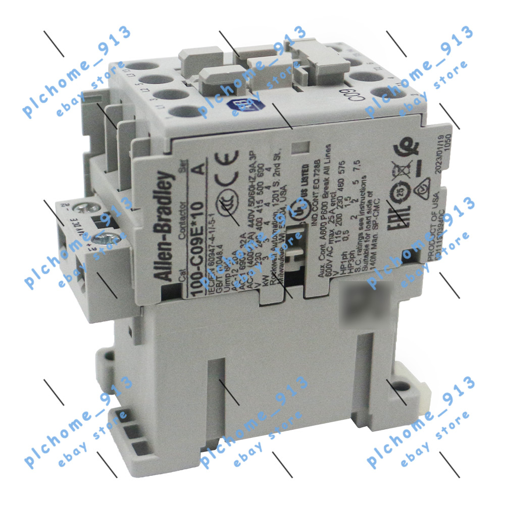 NEW 100-C09EJ10 IEC 9 A Contactor Allen-Bradley 24V DC Screw Terminals