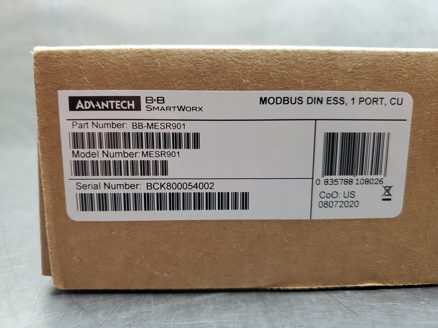 Advantech BB-MESR901 MODBUS DIN ESS, 1 PORT, CU Module.